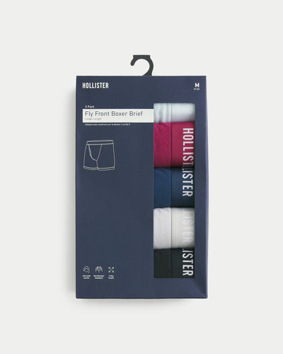 Classic Length Fly Front Boxer Brief 5-Pack