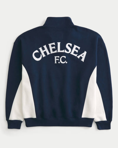 Chelsea FC Graphic Quarter-Zip Sweatshirt