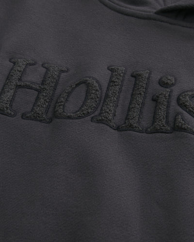 Boxy Terry Logo Graphic Hoodie