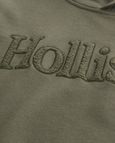 Boxy Terry Logo Graphic Hoodie