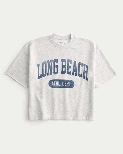 Boxy Short-Sleeve Regional Champs Graphic Sweatshirt
