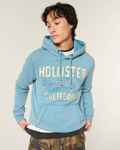 Washed Logo Graphic Hoodie