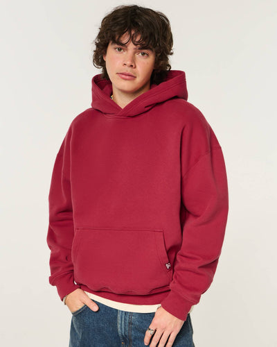 Boxy Logo Graphic Hoodie