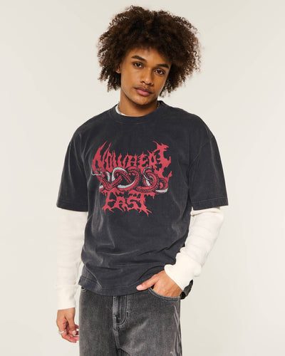 Boxy Heavyweight Our World Graphic Tee