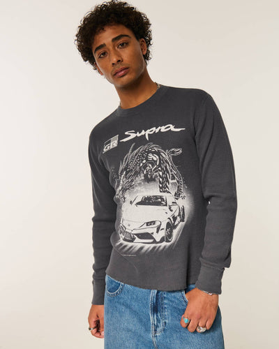 Thermal Long-Sleeve Toyota Supra Graphic Tee
