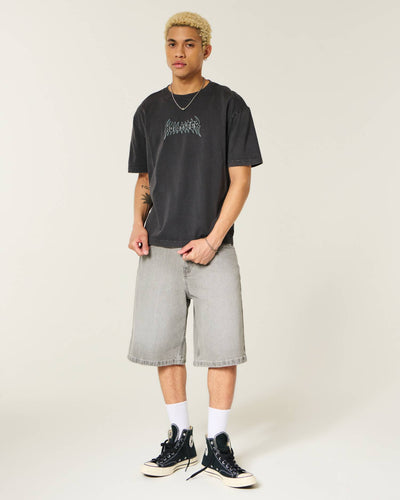 Boxy Cotton Logo Graphic Tee