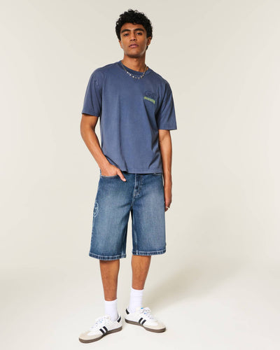 Boxy Cotton Logo Graphic Tee