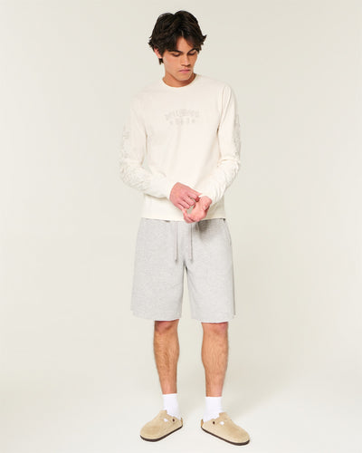 Boxy Heavyweight Long-Sleeve Hollywood Graphic Tee