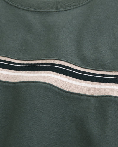 Boxy Heavyweight Striped Crew T-Shirt