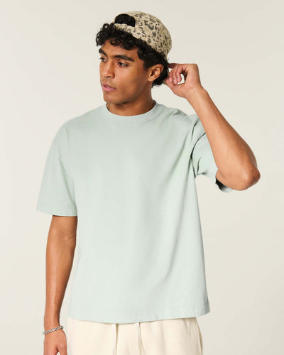 Boxy Heavyweight Cotton Crew T-Shirt