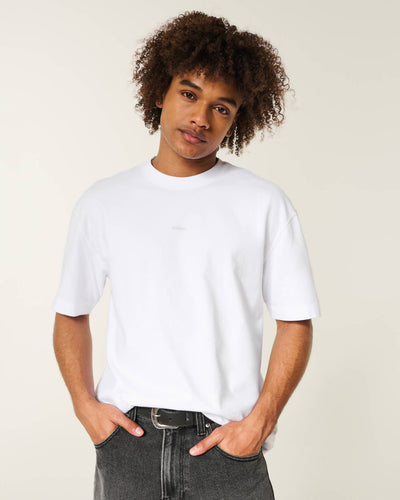 Boxy Heavyweight Logo Crew T-Shirt