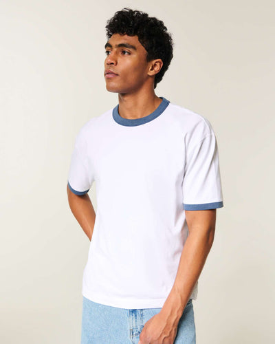 Boxy Heavyweight Ringer Crew T-Shirt