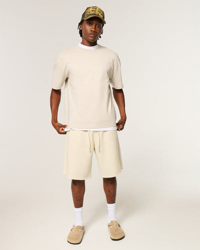 Boxy Heavyweight Cotton Crew T-Shirt