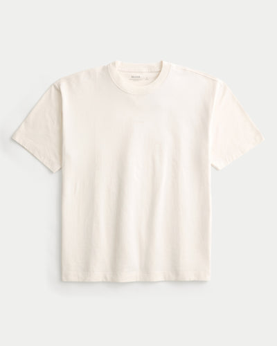 Boxy Heavyweight Micro Logo Crew T-Shirt