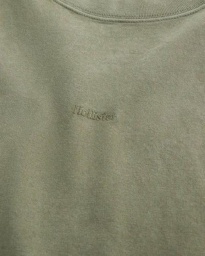 Boxy Heavyweight Micro Logo Crew T-Shirt