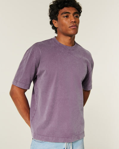 Boxy Heavyweight Washed Crew T-Shirt