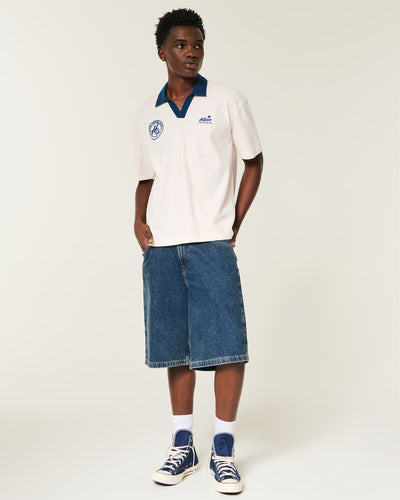 Boxy Athens Logo Graphic Polo