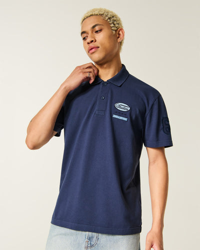 Relaxed Logo Graphic Polo