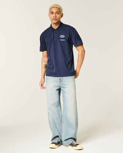 Relaxed Logo Graphic Polo