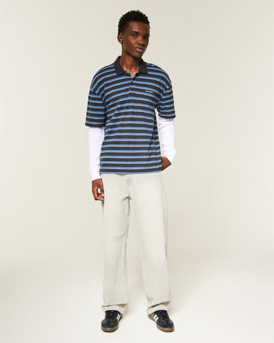 Boxy Layered 2-in-1 Logo Polo