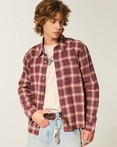 Boxy Flannel Shirt