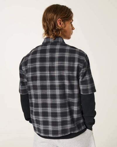 Boxy Star Applique Check Pattern Shirt