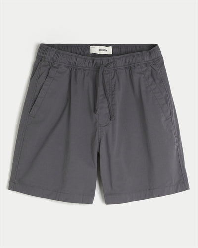 Above-the-Knee Twill Pull-On Shorts