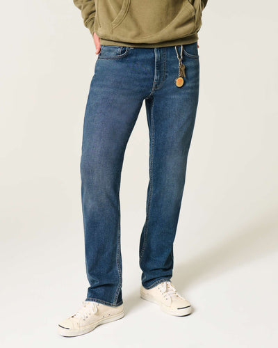 Dark Wash Slim Straight Jeans