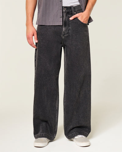 Embroidered Graphic Super Baggy Jeans
