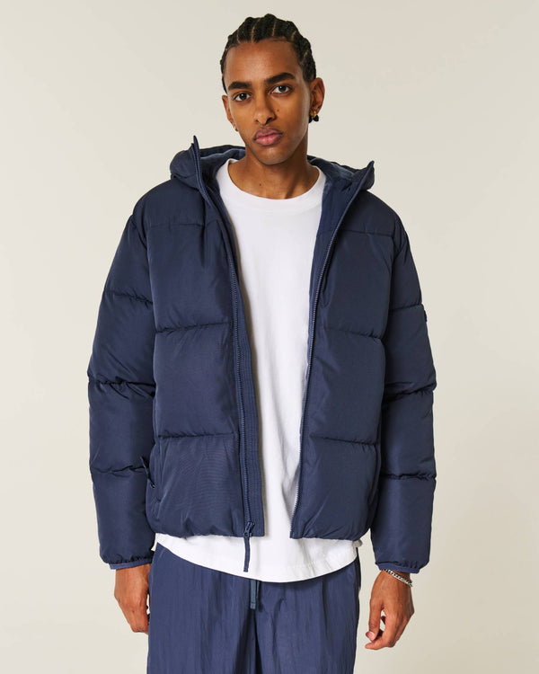 Faux Fur-Lined Puffer Jacket