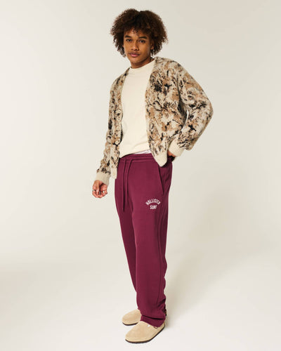 Baggy Terry Logo Graphic Sweatpants