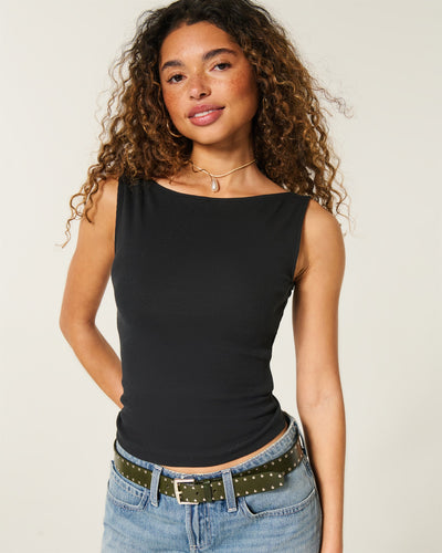 Slash-Neck Tank