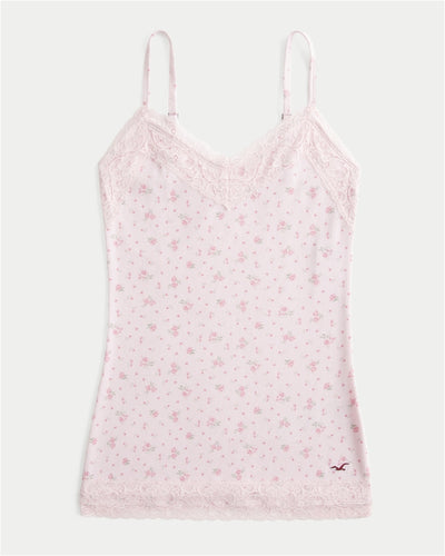 Lace Trim Layering Cami
