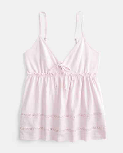 Easy Tie Front Babydoll Top