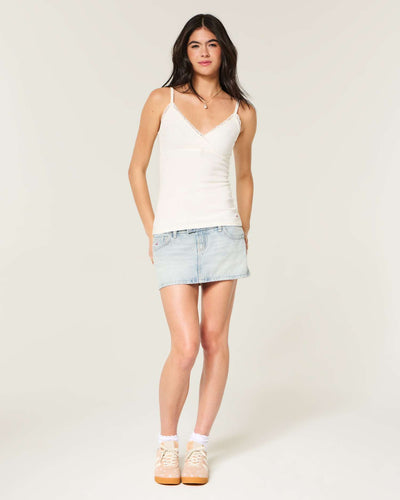 Wrap Lace Trim Layering Cami