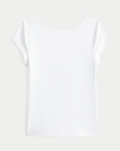 Must-Have Basic Reversible V-Neck/Slash-Neck T-Shirt