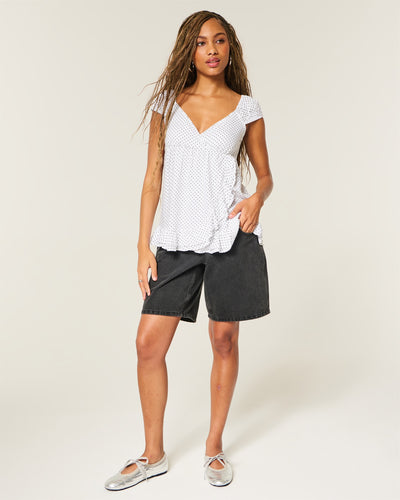 Easy Wrap Icon Babydoll Top