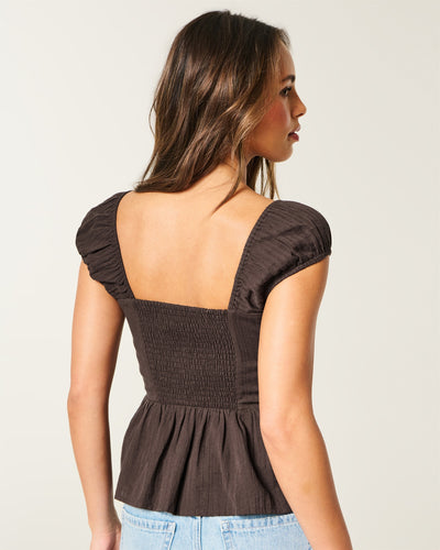 Sweetheart Peplum Top
