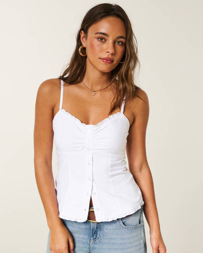 Button Front Tank