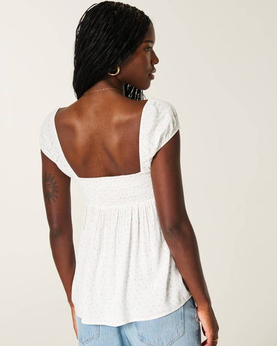 Cinch Bust Babydoll Top