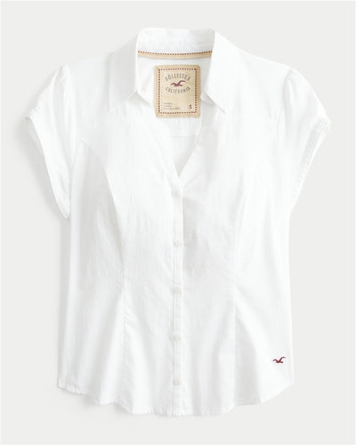 Short-Sleeve Button-Through Shirt