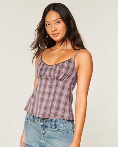 Dot Pattern Babydoll Tank