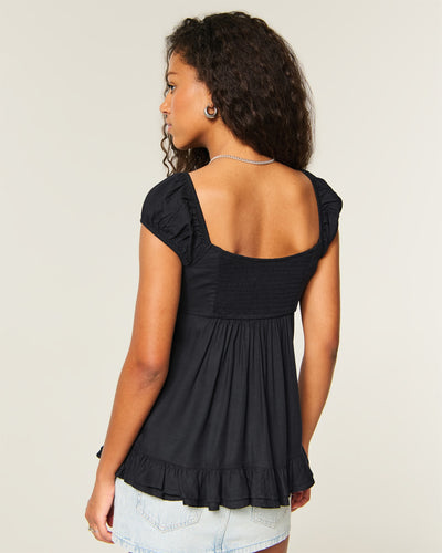 Easy Wrap Icon Babydoll Top