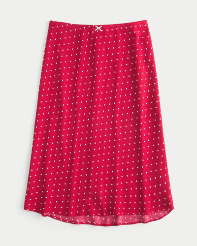 Low-Rise Midi Skirt