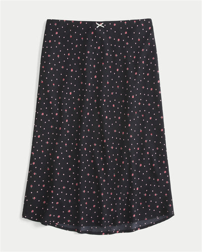 Low-Rise Midi Skirt