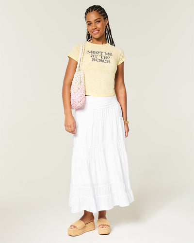 2-in-1 Convertible Maxi Skirt to Midi Dress