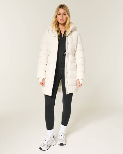 Faux Fur-Lined Puffer Parka