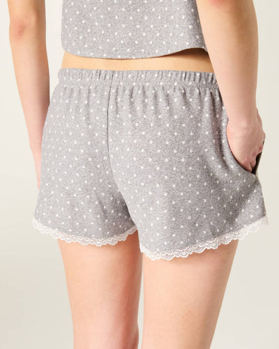 Always Cozy Lace Trim Mini Sleep Shorts