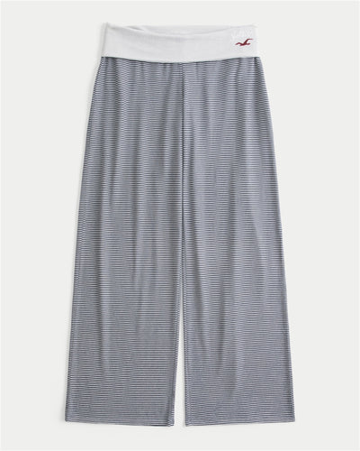 Always Cozy Foldover Waist Knit Wide-Leg Pants