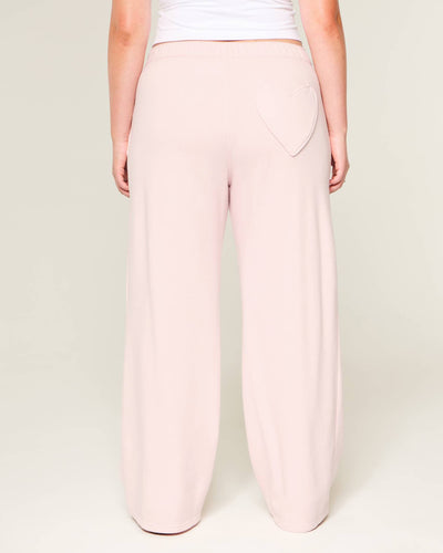 Heart Pocket Wide-Leg Sweatpants